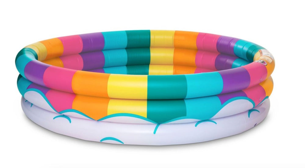 Rainbow Inflatable Kiddie Pool