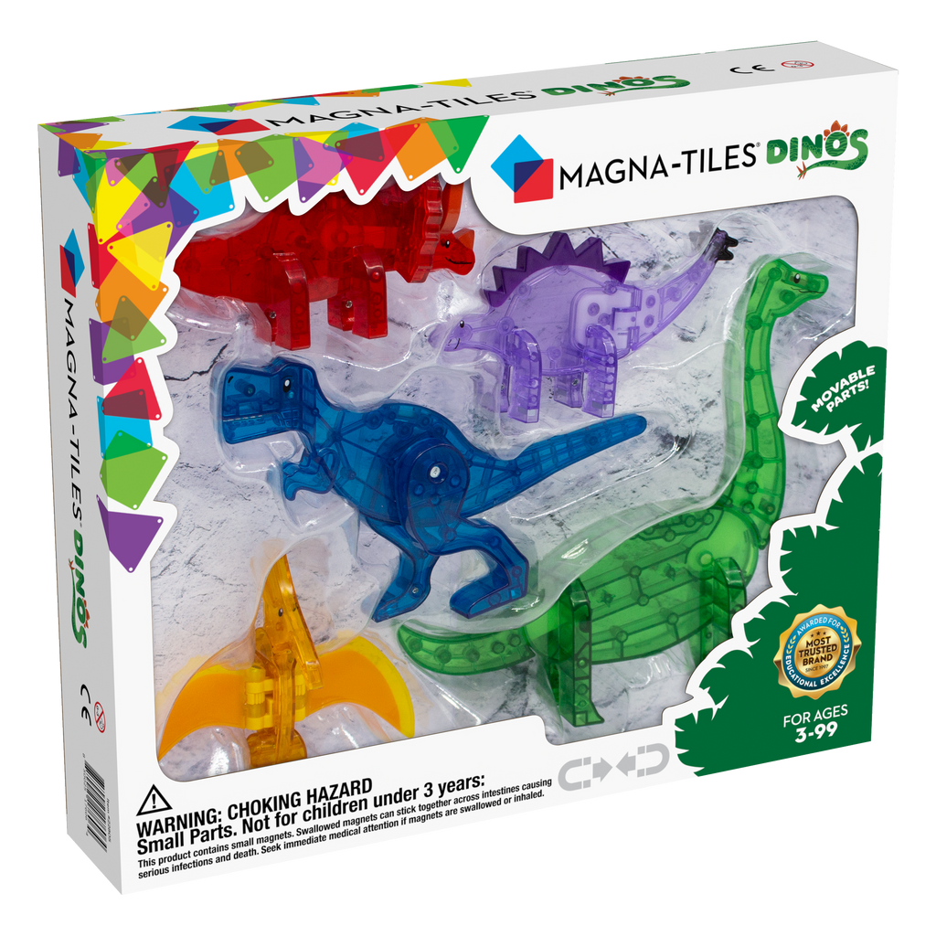 Magna-Tiles Dino 5 pc. Figure Set — Piccolo Mondo Toys