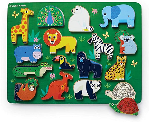 Zoo 16 pc Wood Puzzle — Piccolo Mondo Toys