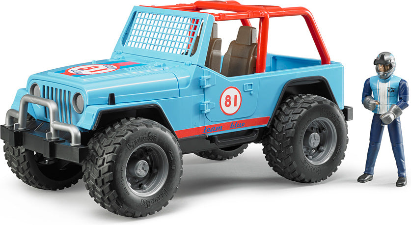 Jeep Cross Country Racer Blue with Driver