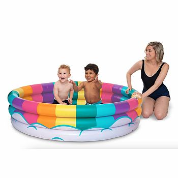 Rainbow Inflatable Kiddie Pool