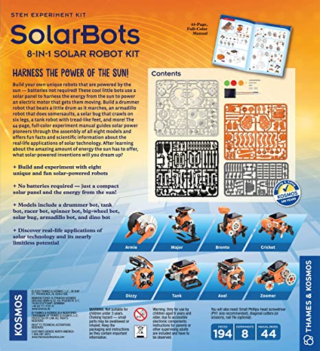 SolarBots 8-in-1 Solar Robot
