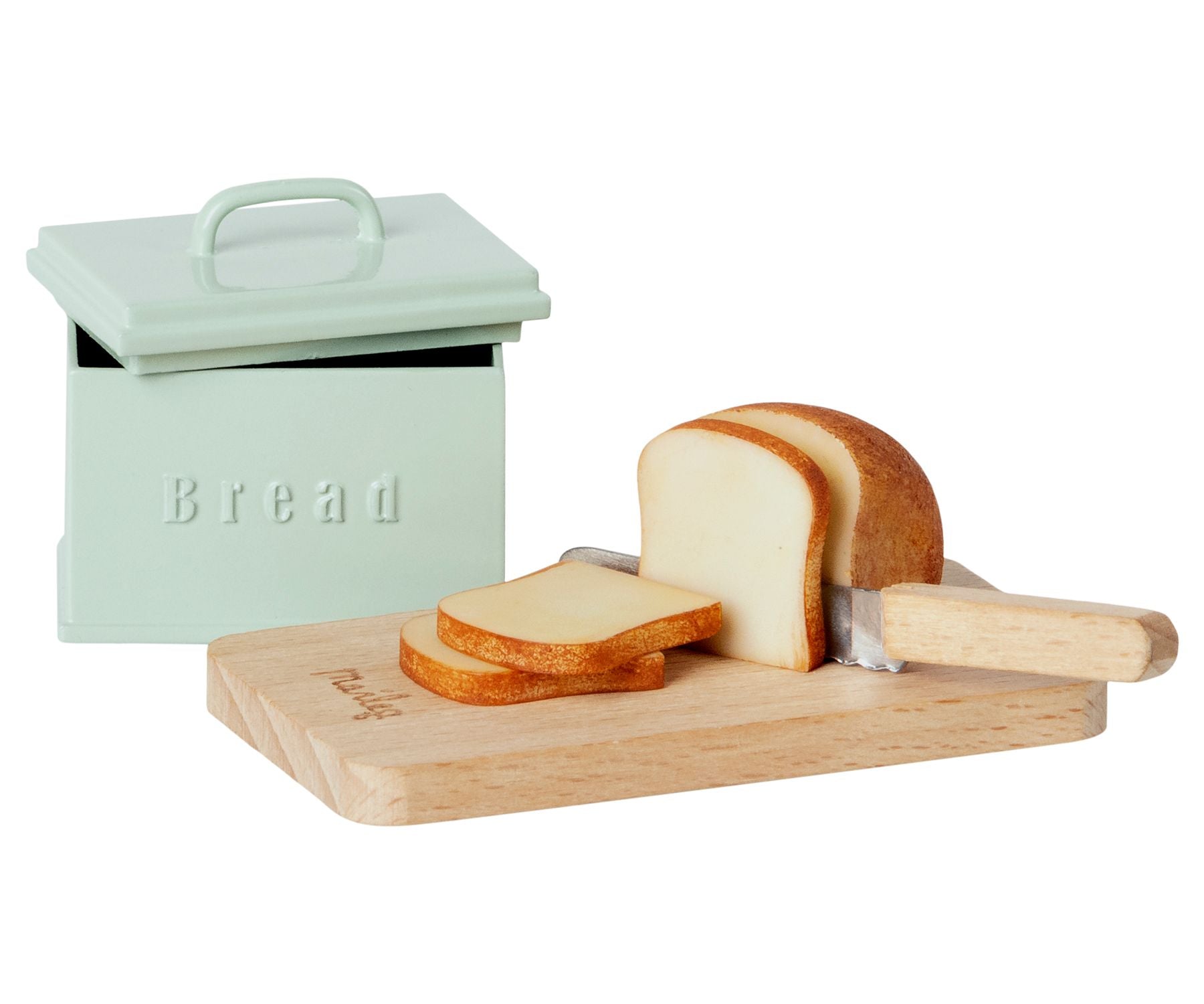 Miniature Bread Box with Cutting Board