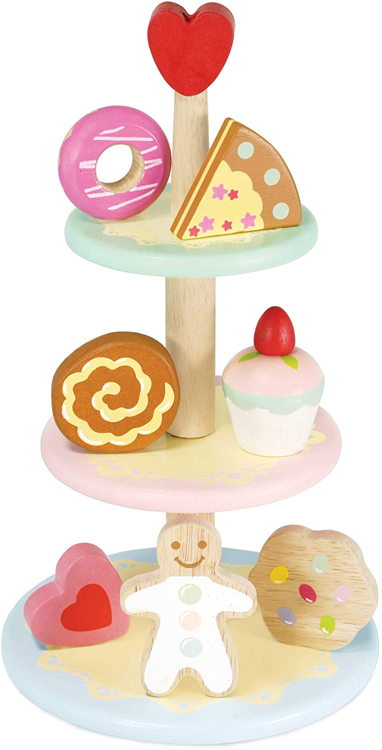 Tier Cake Stand Wooden Playset