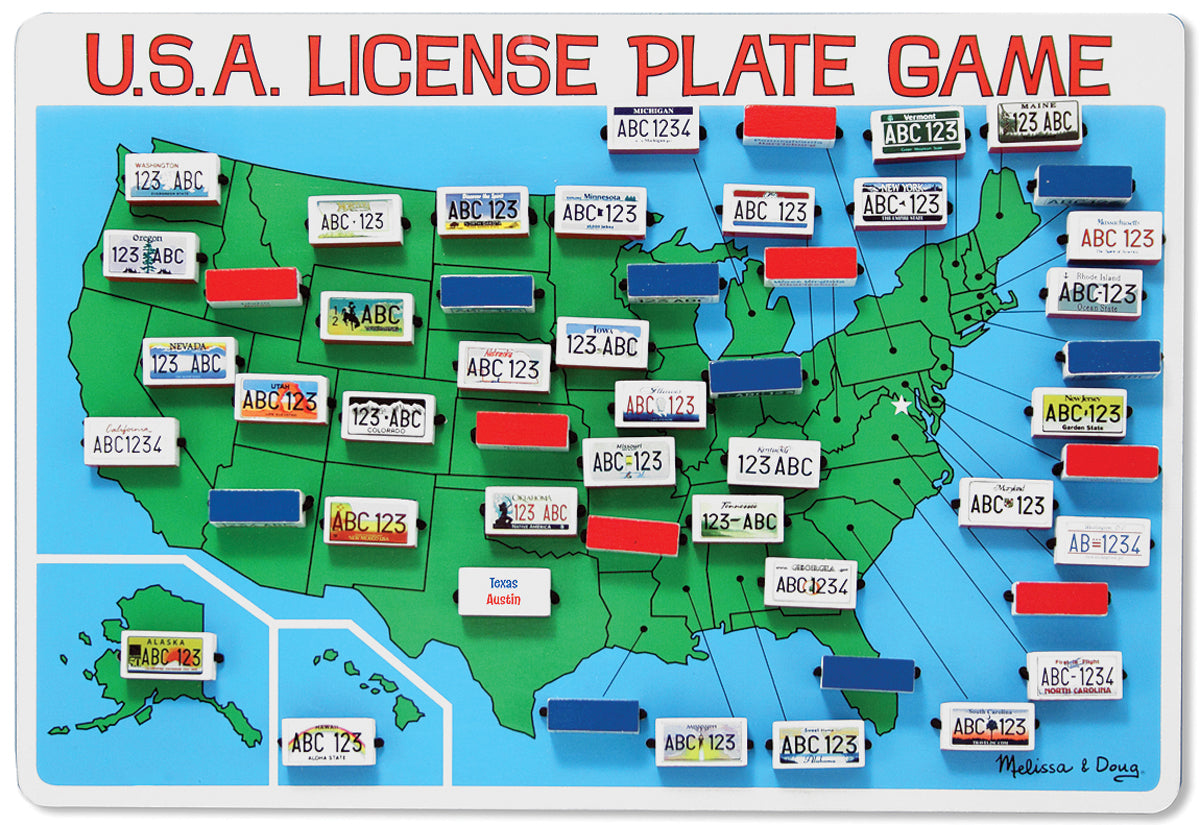 USA License Plate Game