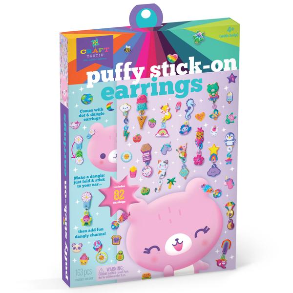 Puffy Stick-On Earrings