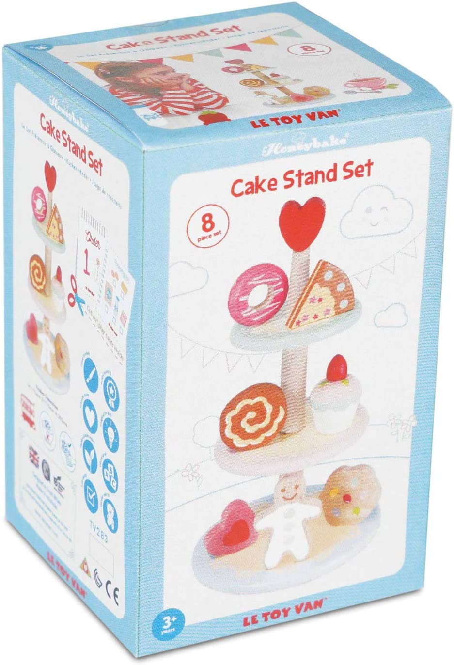 Tier Cake Stand Wooden Playset