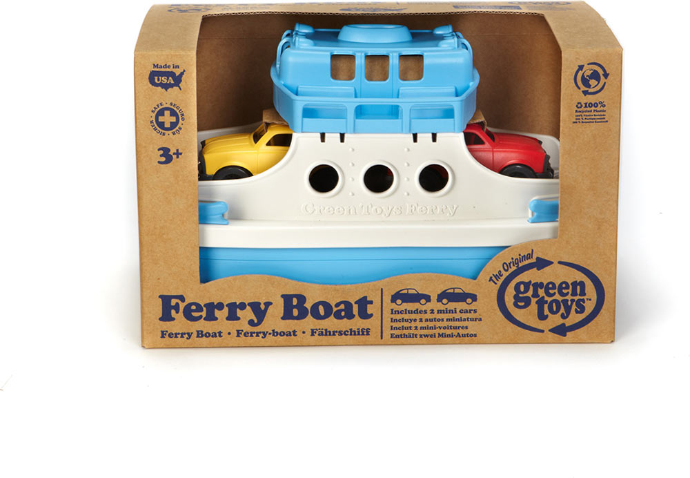 Ferry Boat with Cars Green Toys