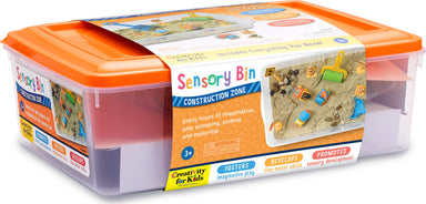 Construction Zone Sensory Bin