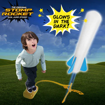 Stomp Rocket Junior Glow with 7 Rockets