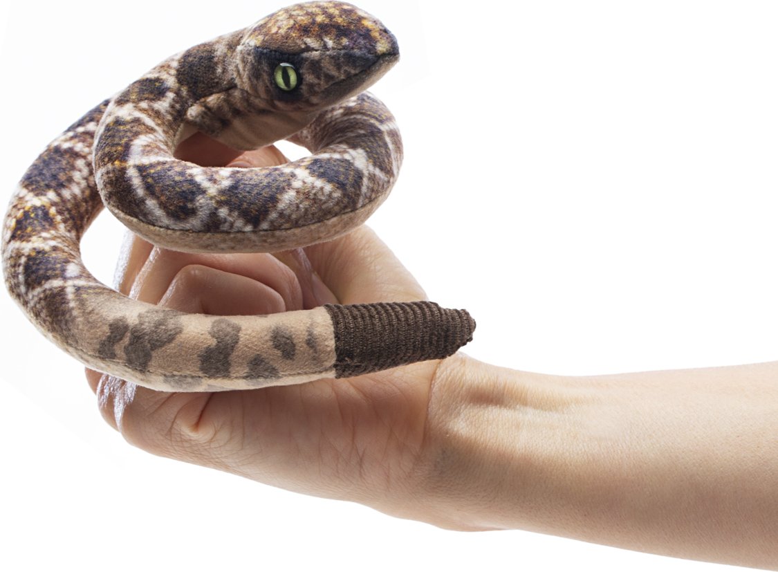 Mini Rattle Snake Finger Puppet