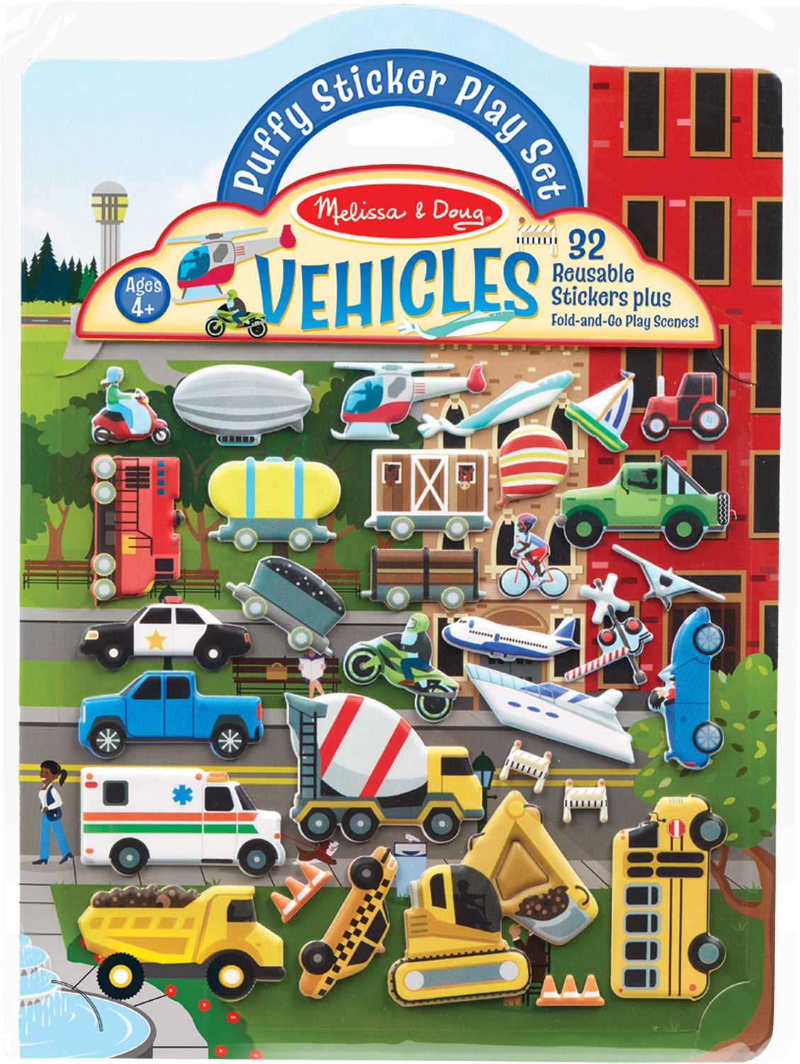 Puffy Sticker Vehicles Play Set