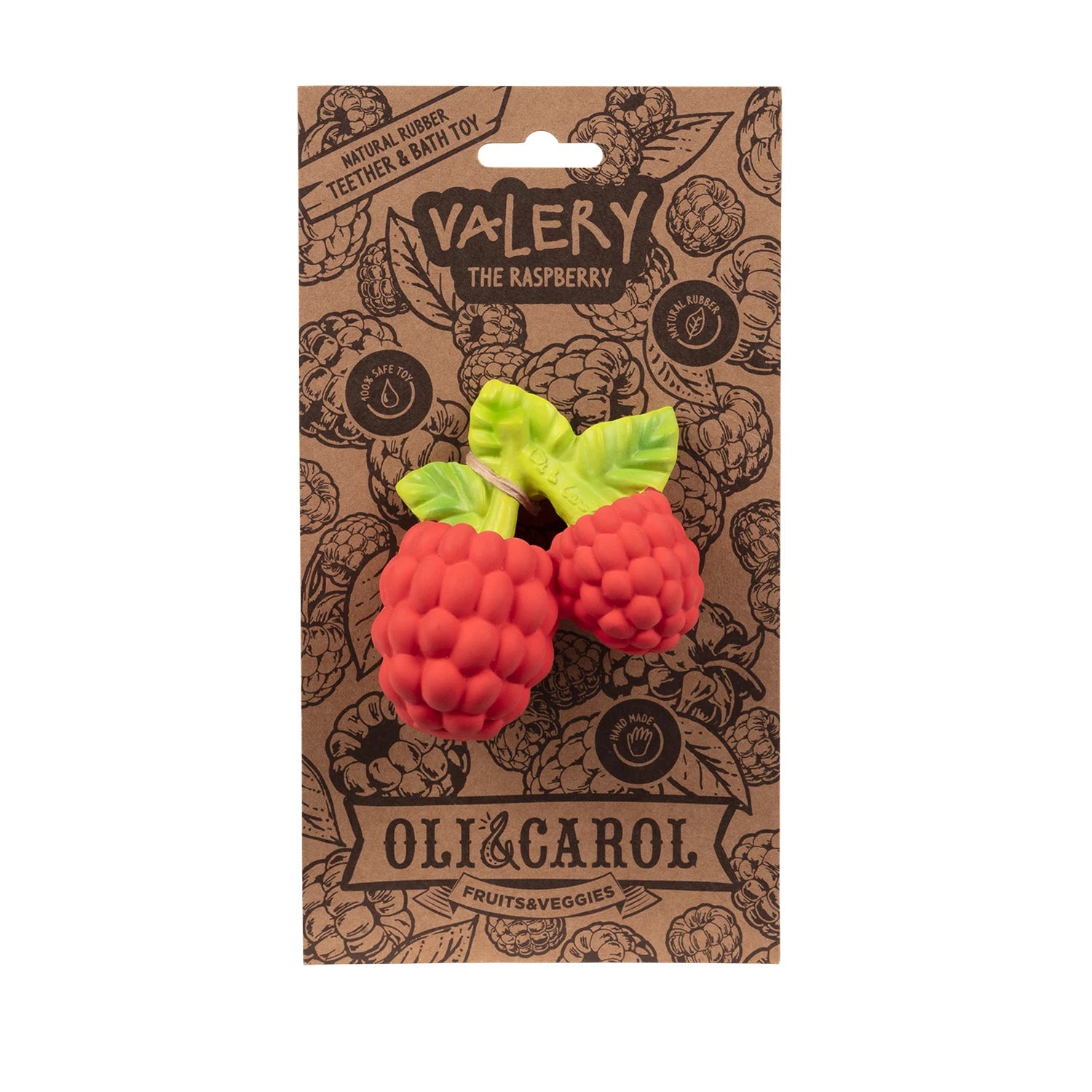 Valery the Raspberry Rubber Teether
