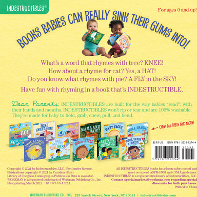 Indestructibles: Rhyme with Me!: Chew Proof · Rip Proof · Nontoxic · 100% Washable (Book for Babies, Newborn Books, Safe to Chew)