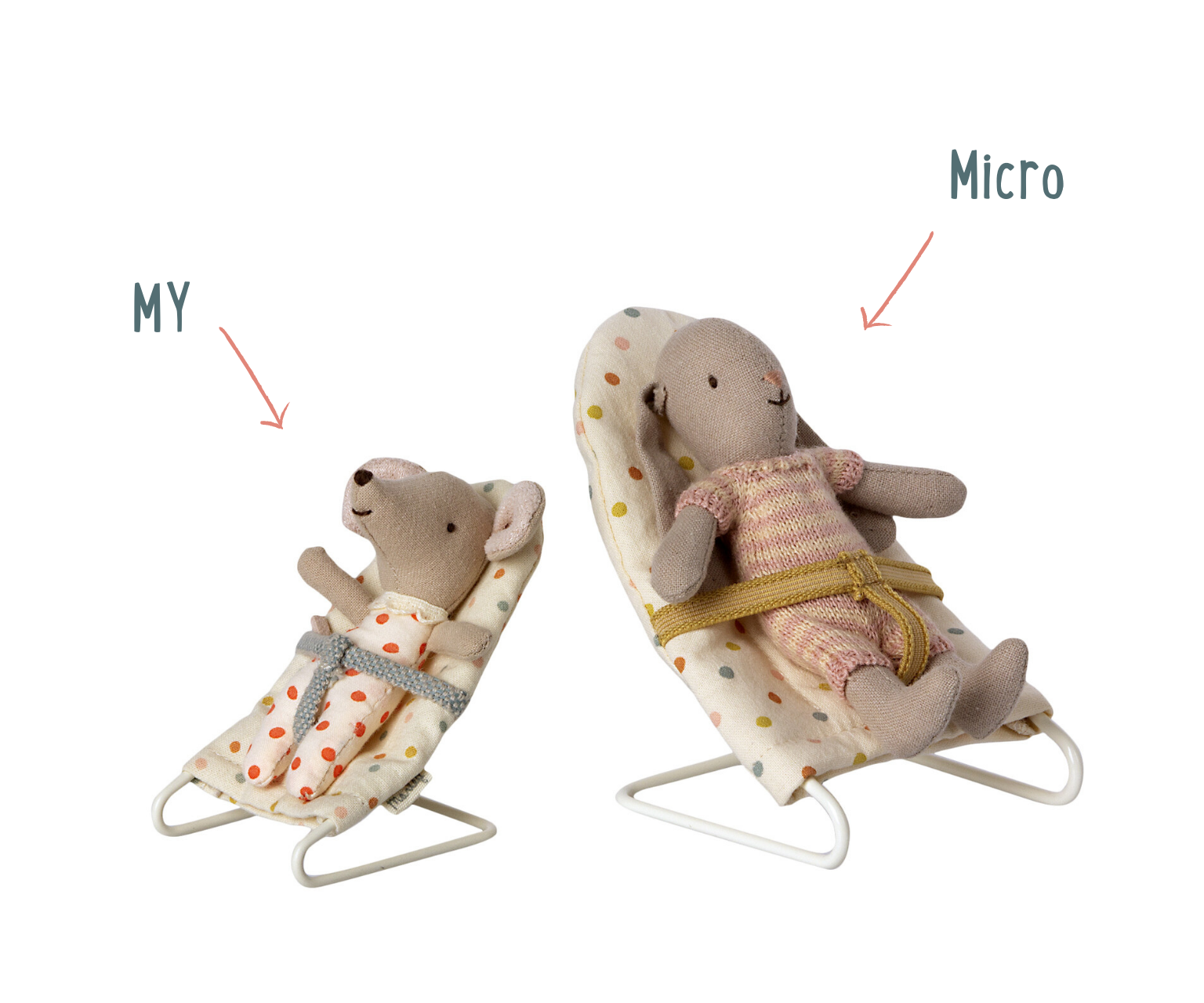 Maileg Micro Mouse "Babysitter" Accessory