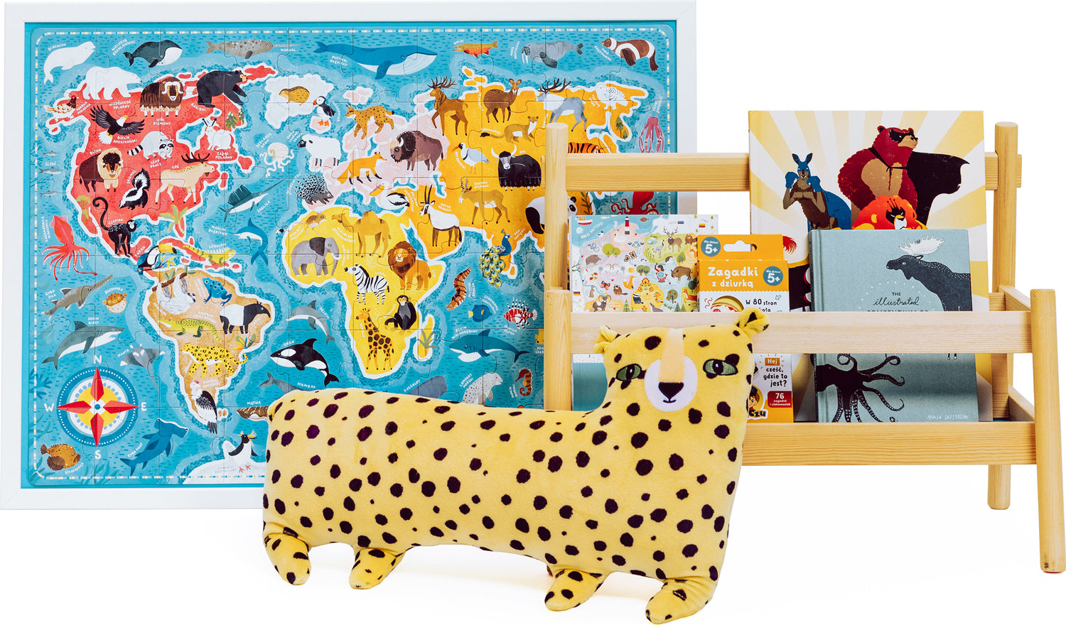 Clementoni - Puzzle Enfant 60 Pièces Wildlife Map - Fabriqué en Italie, 26072 Clementoni - Puzzle Enfant 60 Pièces Wildlife Map - Fabriqué en Italie, 26072
