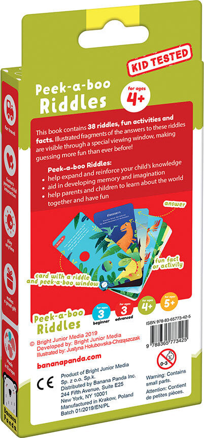 Peek-a-boo Riddles Ages 4+