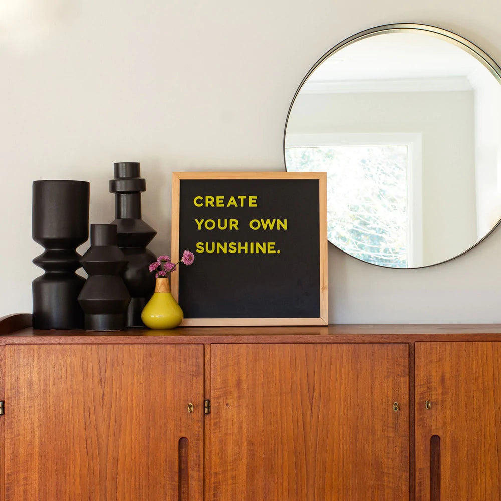 Magnetic Letter Black Chalkboard 15 x 15