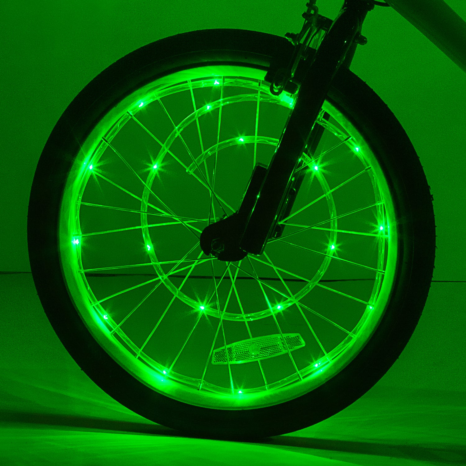 Wheelbrightz Green Led Bicycle Wheel Light