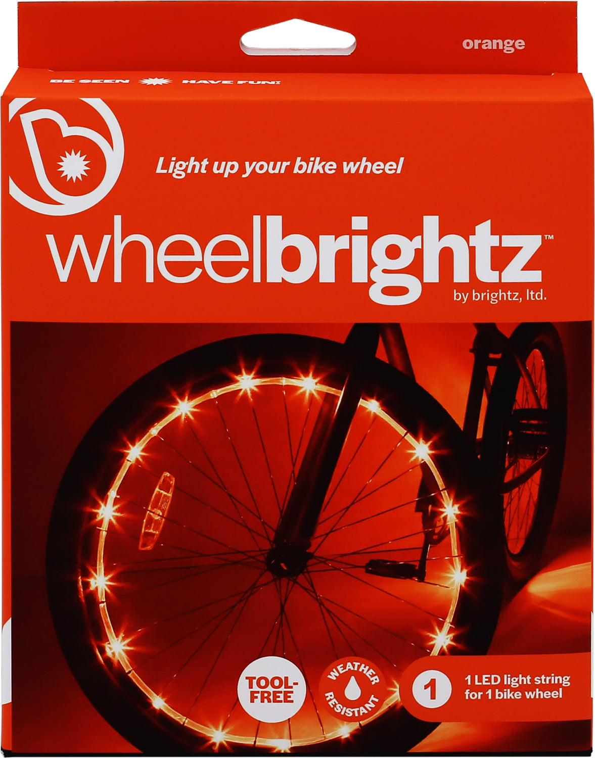 Wheelbrightz Orange Led Bicycle Wheel Light