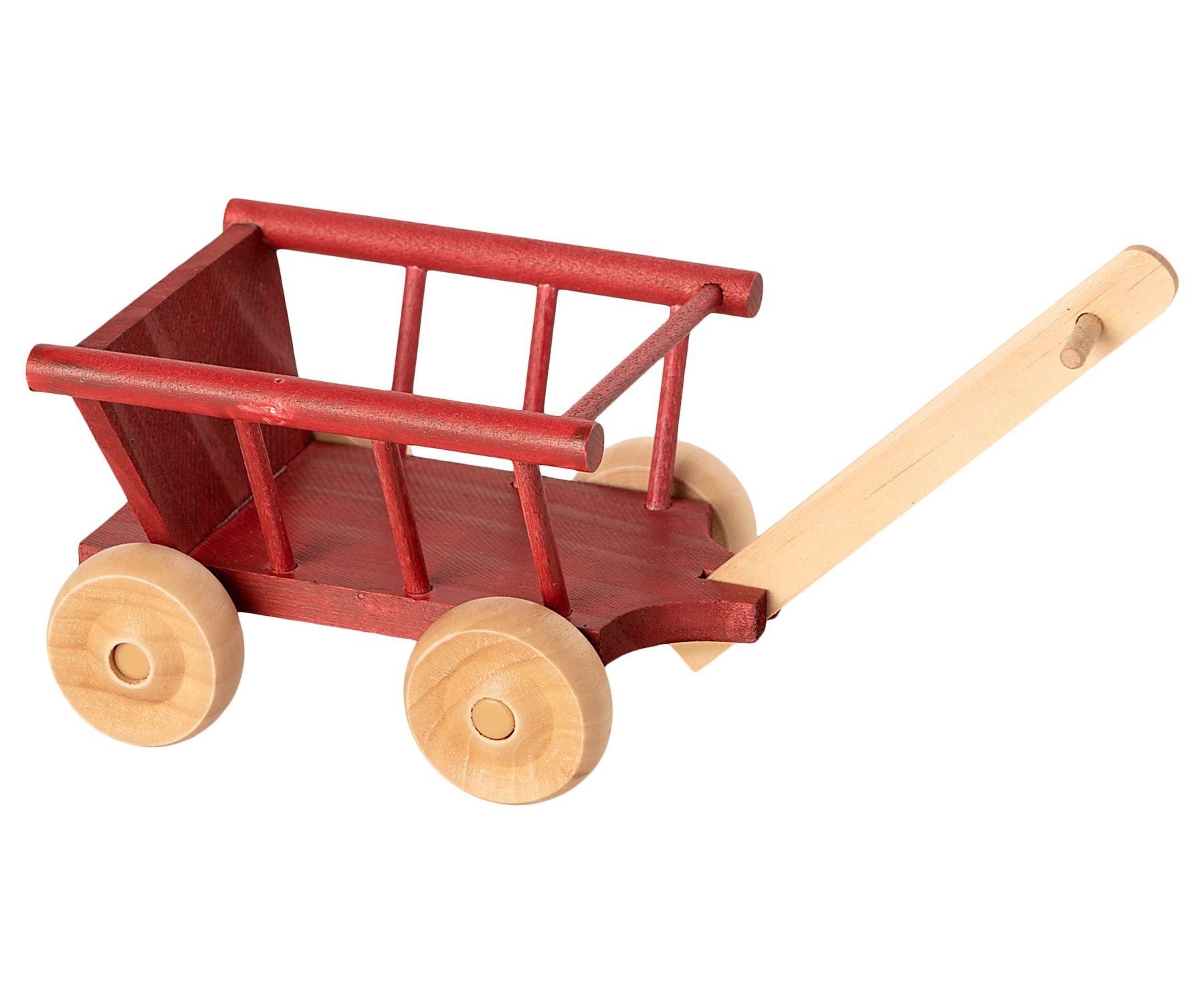 Maileg Micro Dusty Red Wagon