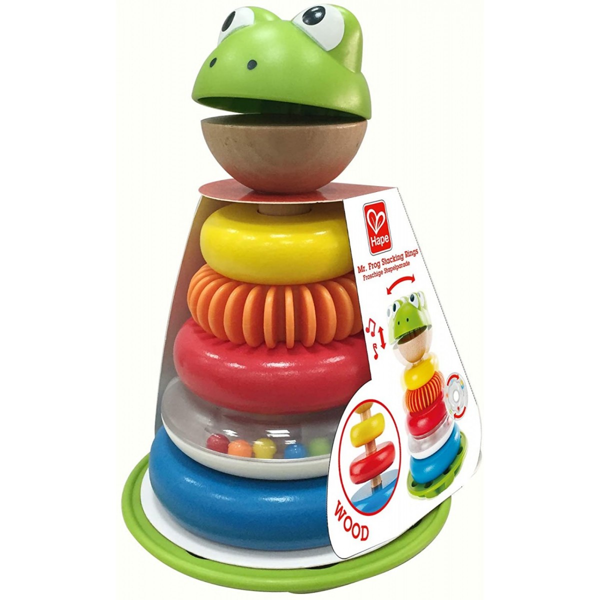 Mr. Frog Stacking Rings — Piccolo Mondo Toys