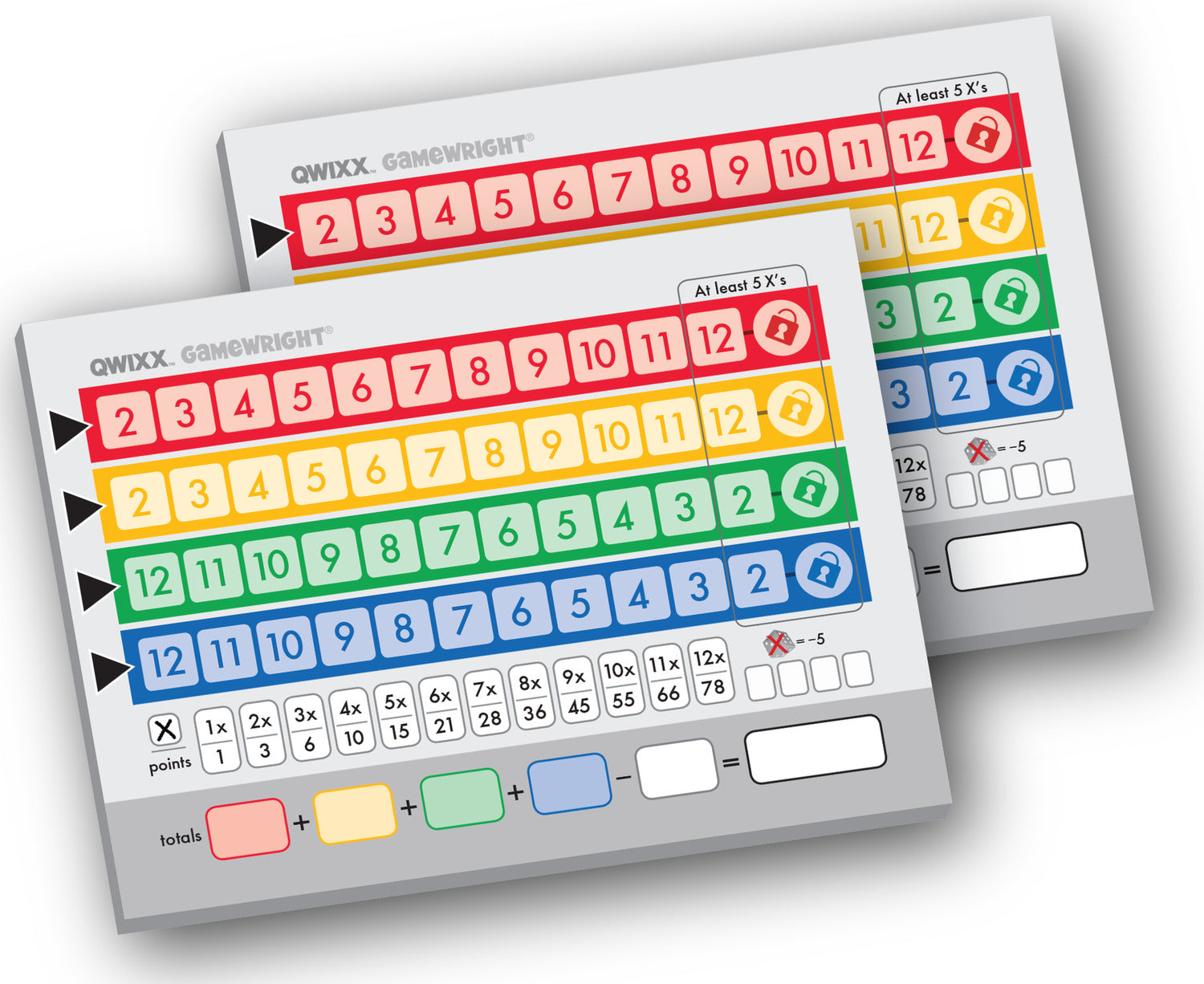 Qwixx Refill Score Pads — Piccolo Mondo Toys