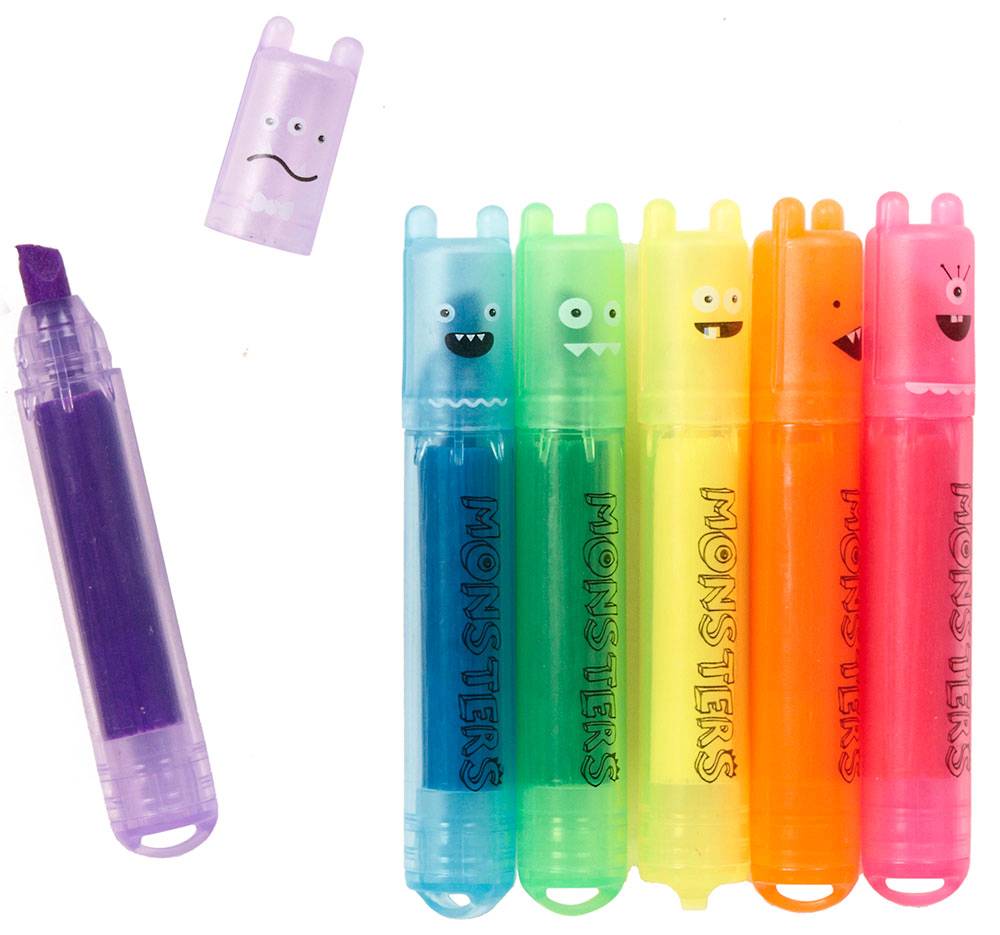 Mini Monster Scented Highlighters