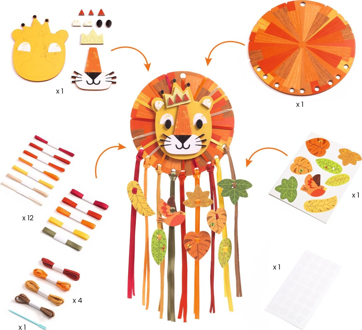 DJECO Little Lion DIY Dreamcatcher