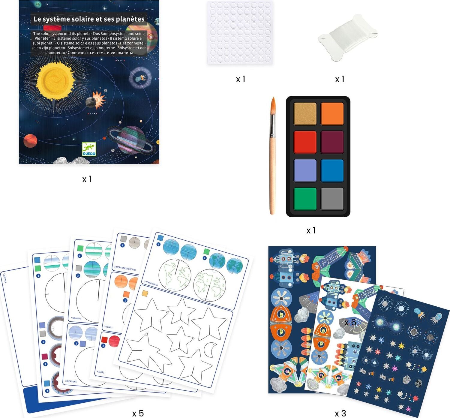 Djeco Sticker Kit - with Colored Dots