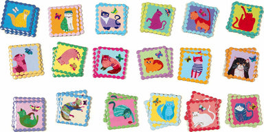 Cats Little Square Memory Game