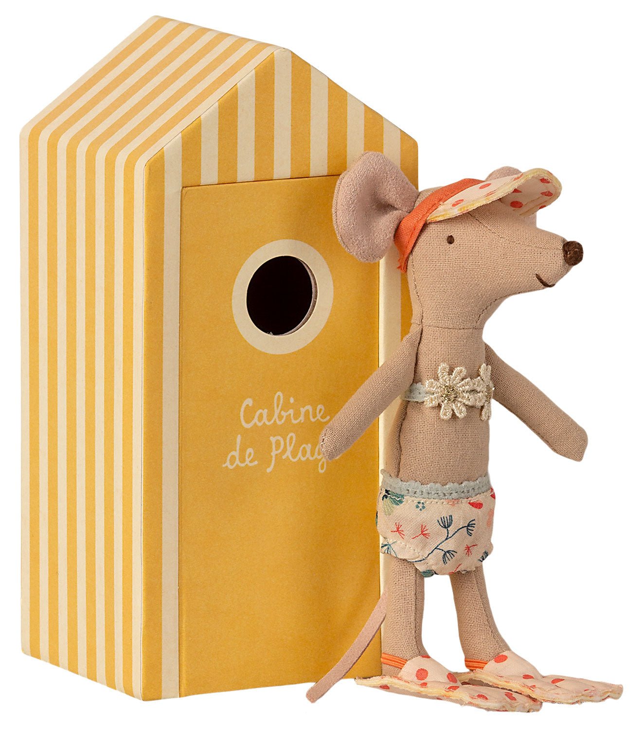 Maileg Big Sister Beach Mouse in Cabin de Plage
