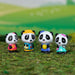 Timber Tots Panda Family set of 4