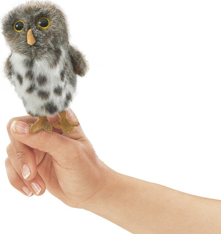 Mini Owl, Spotted Finger Puppet