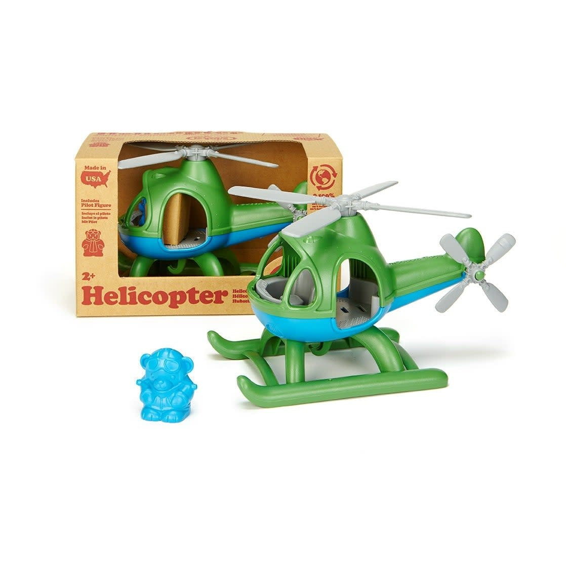 Helicopter Green & Blue