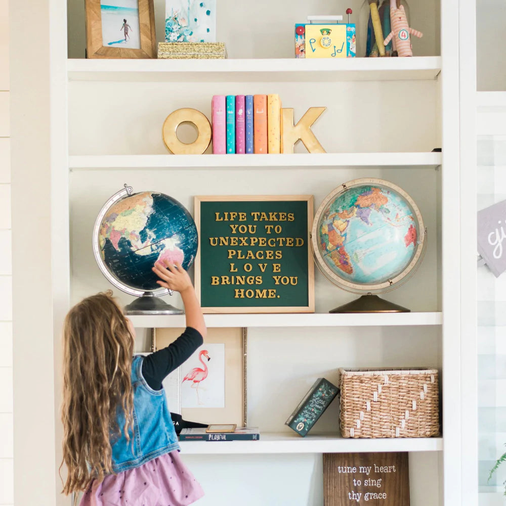Magnetic Letter Green Chalkboard 15 x 15