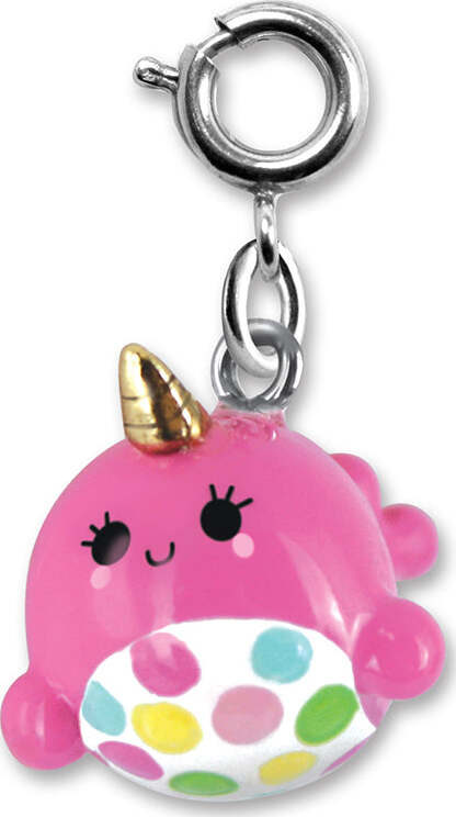 Pink Narwhal Charm