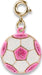 Gold Glitter Soccer Ball Charm