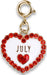 Gold July Birthstone Charm