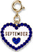 Gold September Birthstone Charm