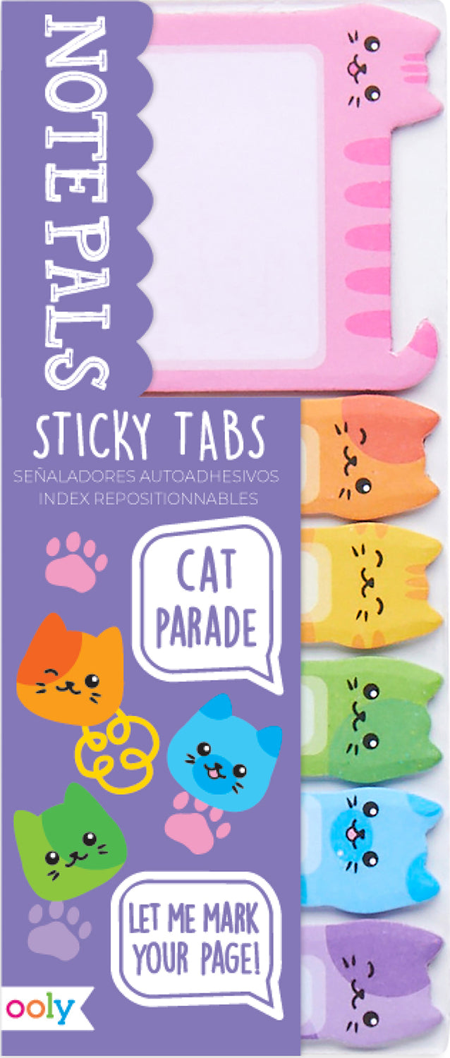 Note Pals Sticky Tabs - Cat Parade (1 Pack)