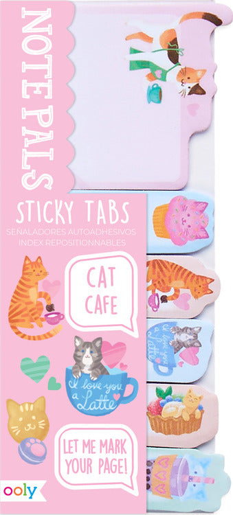 Note Pals Sticky Tabs - Cat Cafe