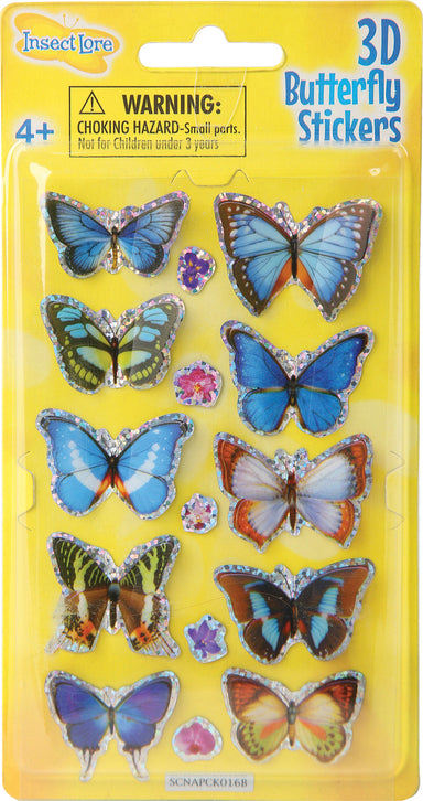 3D Butterfly Stickers (assorted)