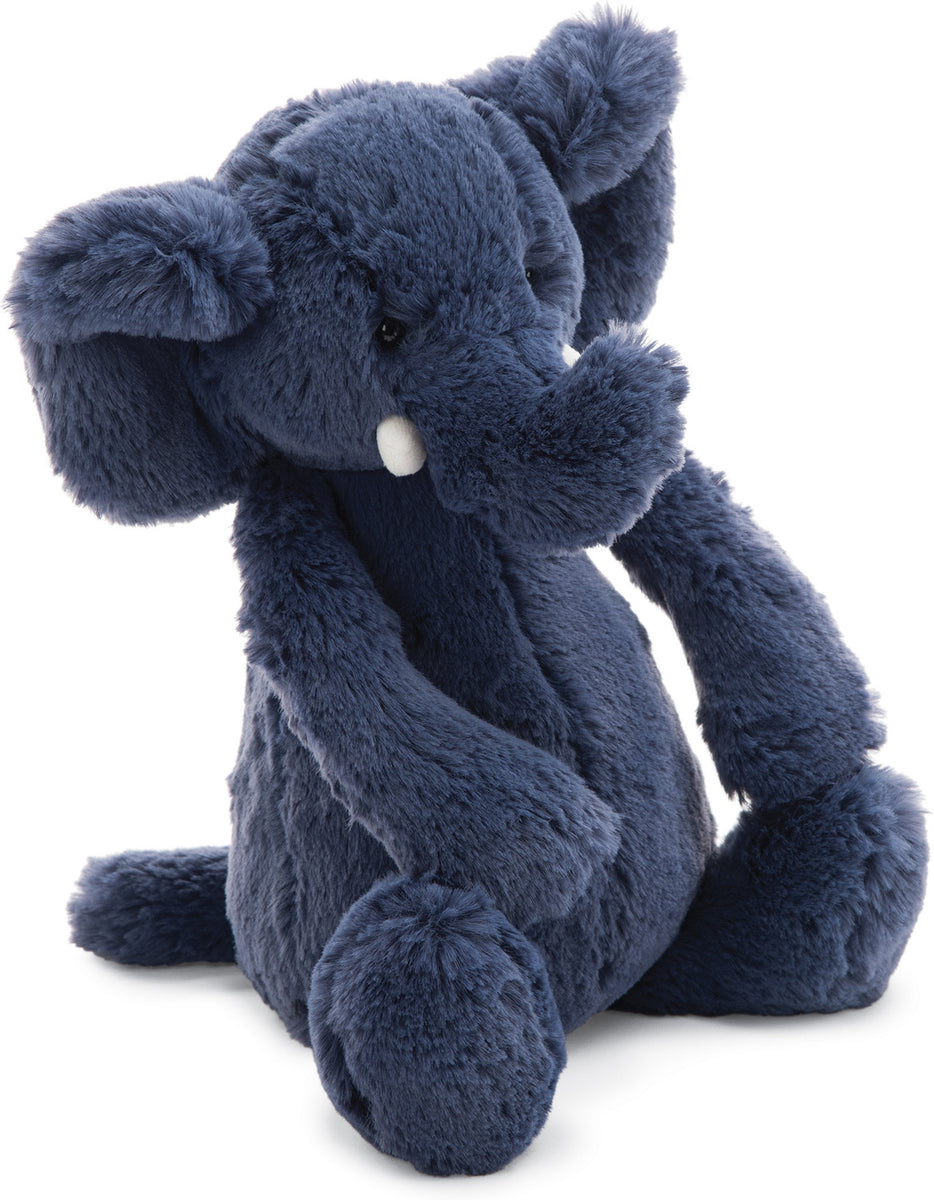 Bashful Elephant Blue Medium — Piccolo Mondo Toys