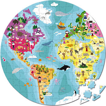 Hat Boxed 208 Pcs Double Sided Puzzle "Our Blue Planet"