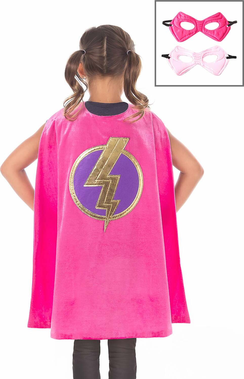 Pink Hero Cape & Mask Set - Ages 3-8