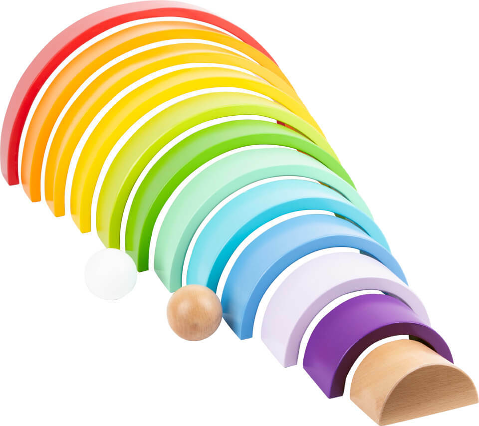 Wooden Building Blocks Rainbow XL