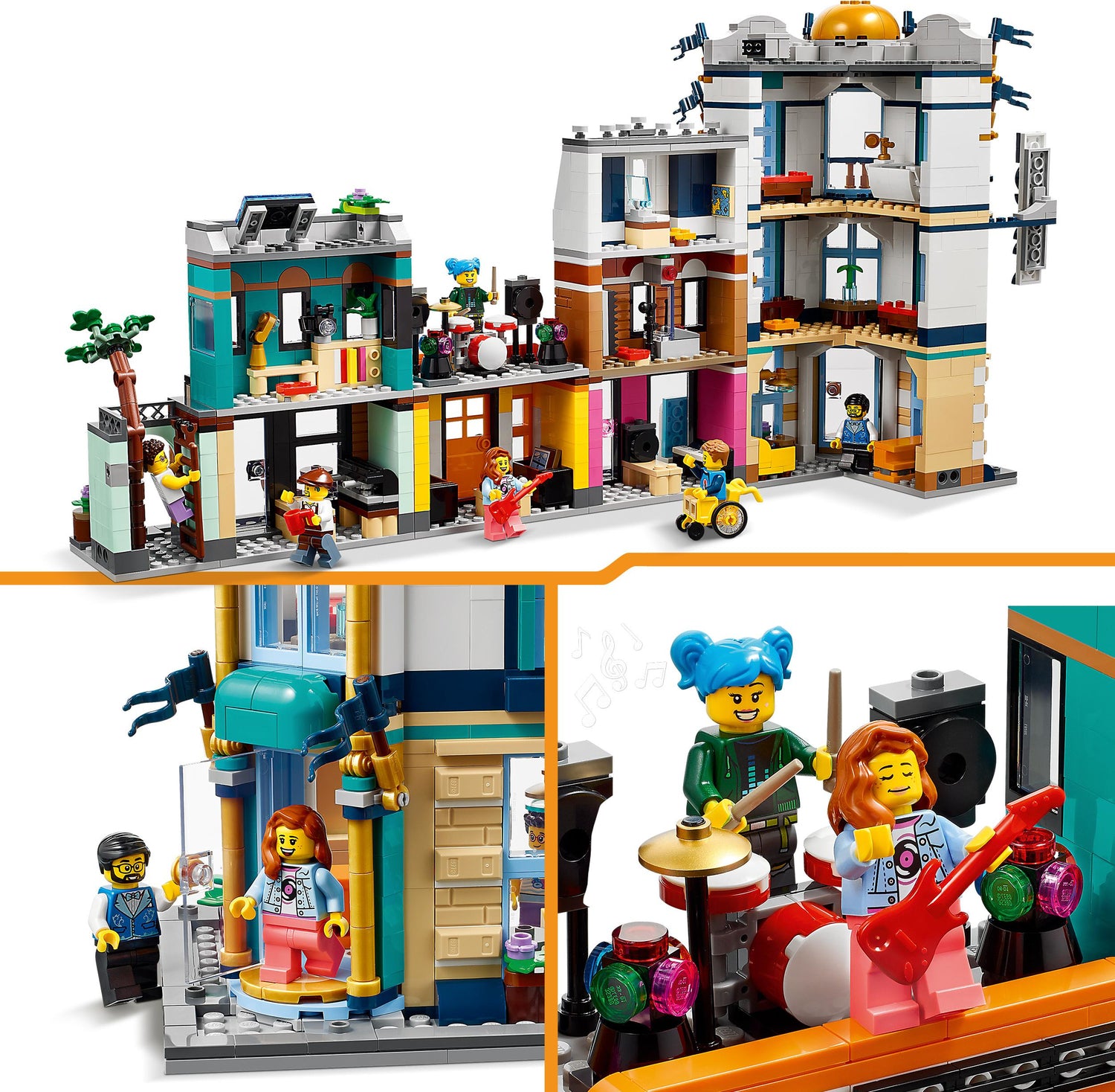 LEGO Creator 3 in 1 Main Street Building Toy Set