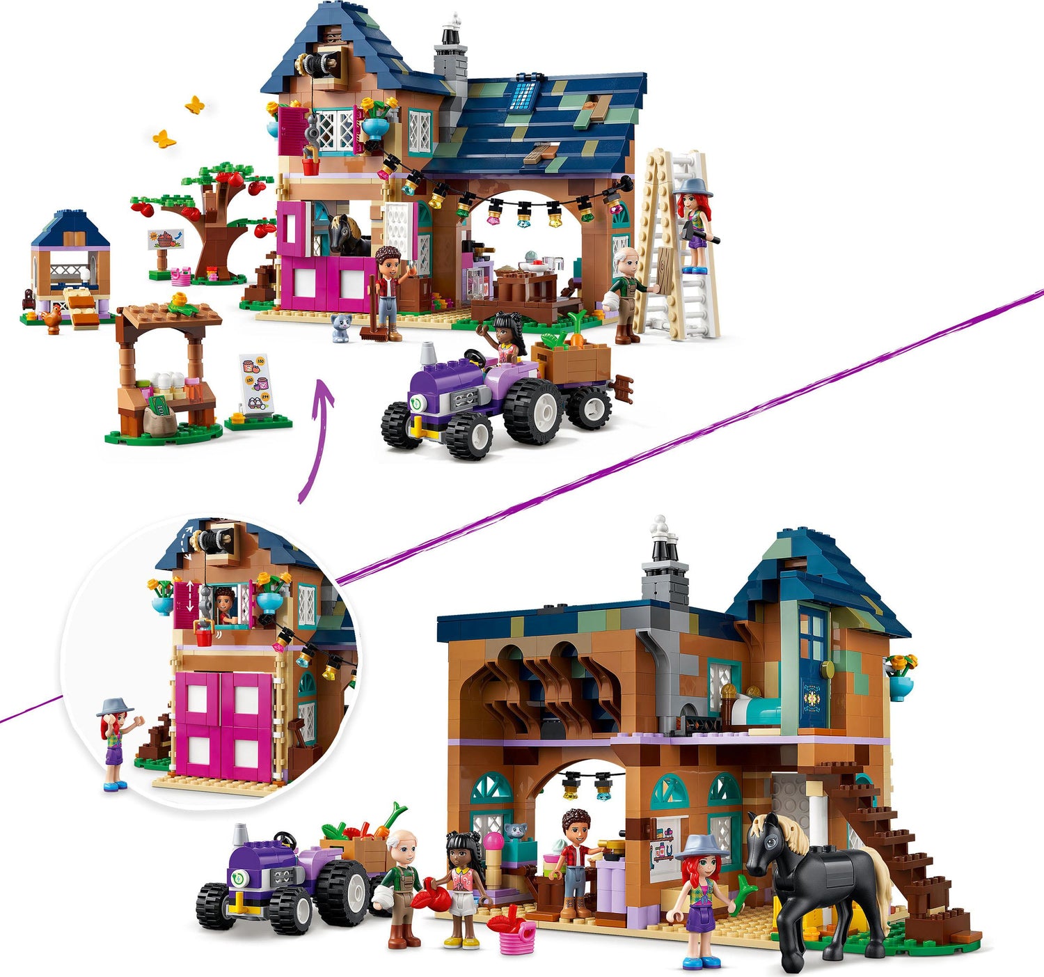 LEGO Friends Organic Farm House Toy with Horse