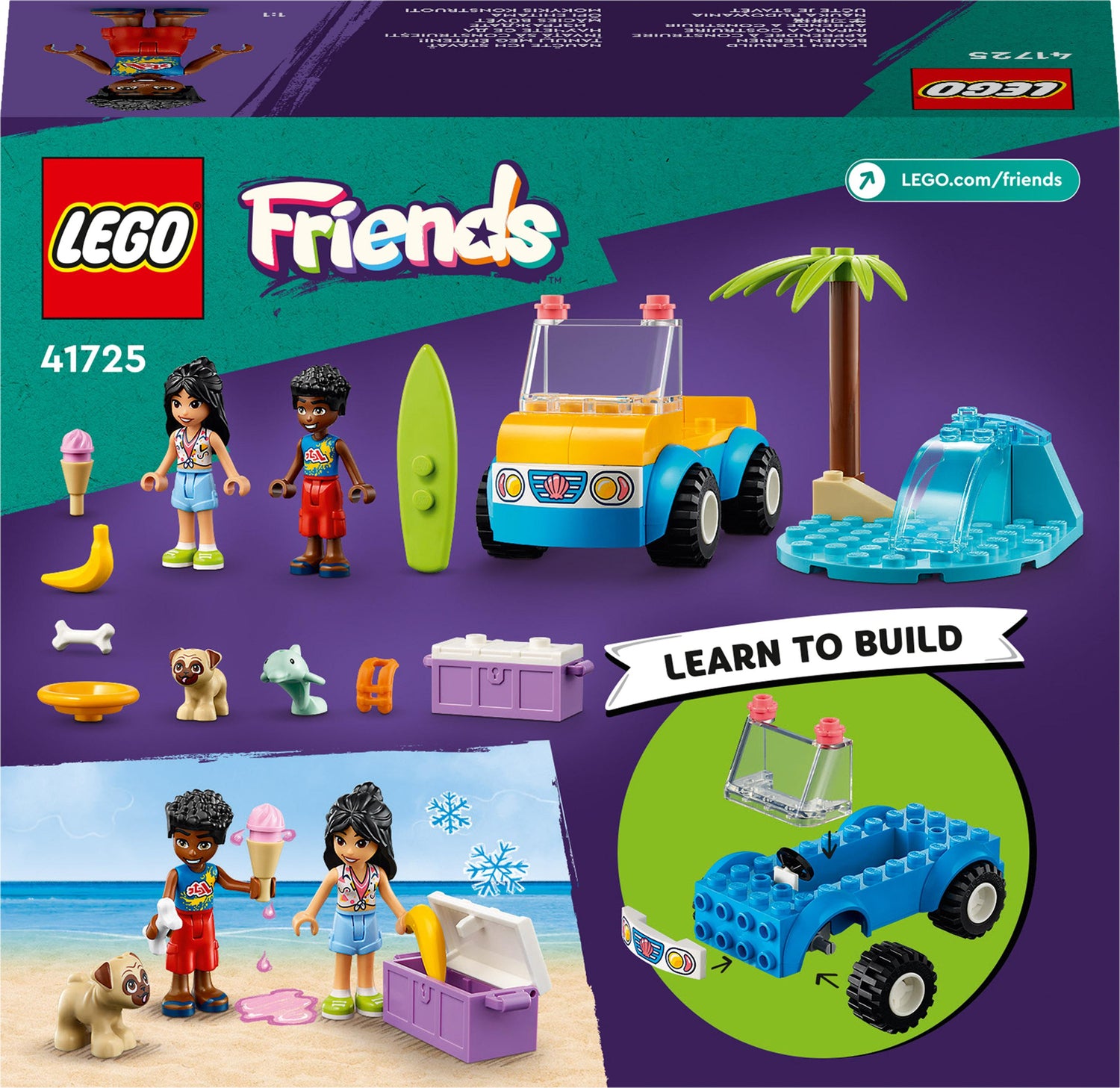 LEGO Friends Beach Buggy Fun Set with Toy Car